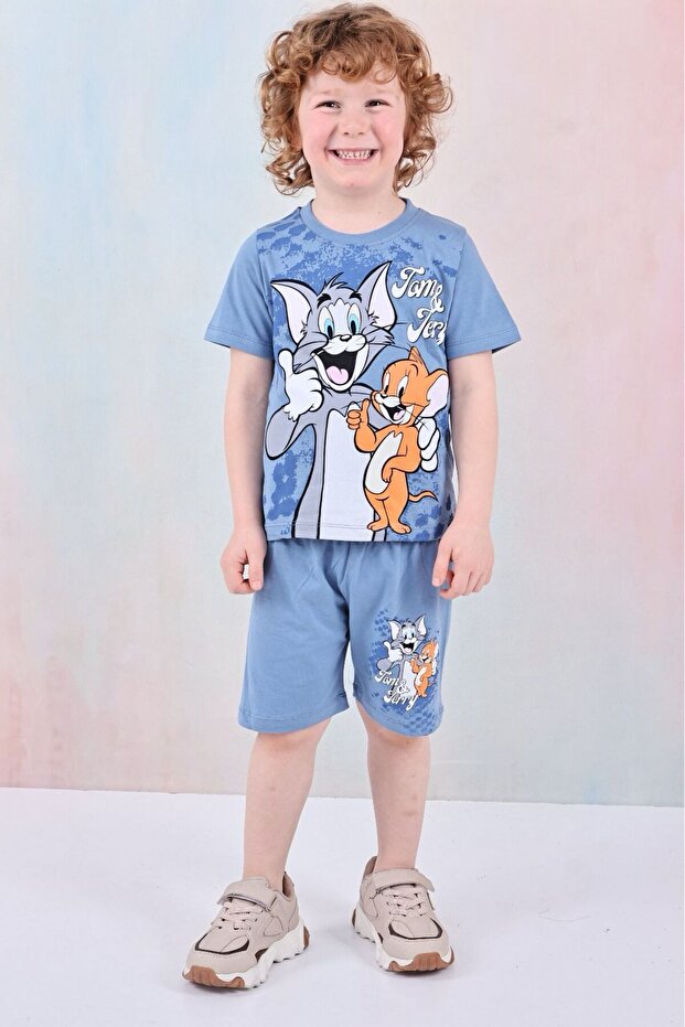 بدلة شورت منقوشة لشخصية الصبي - 1