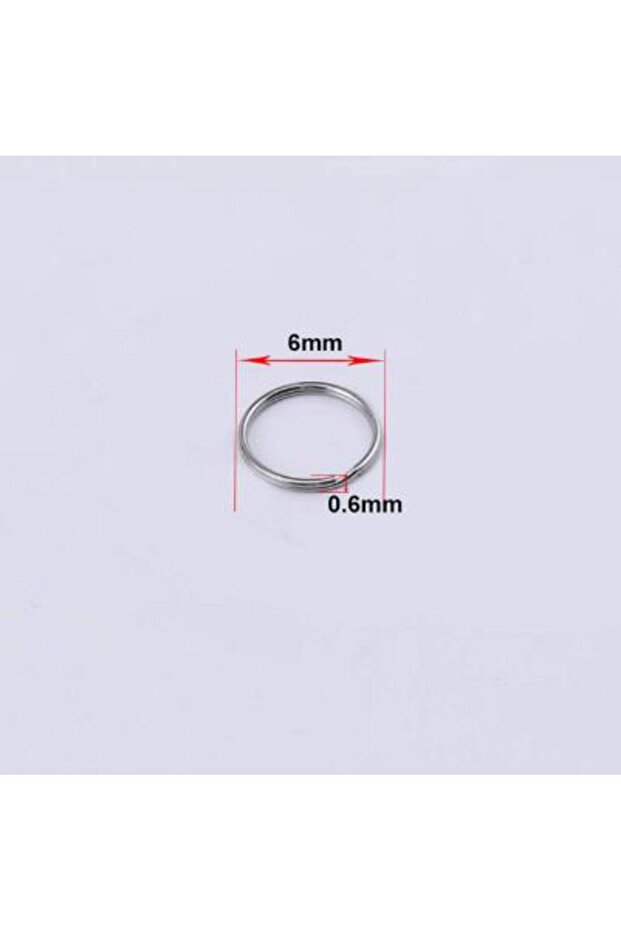6mm 50pcs Key Ring Connector for DIY Keychain Making Findings
