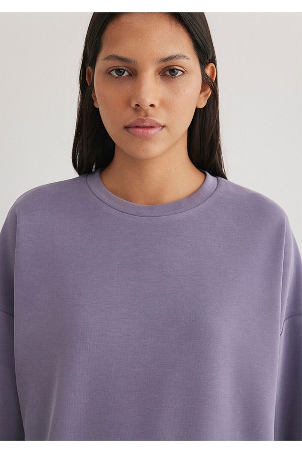 Lux Touch Tencel Tm Mor Modal Sweatshirt 168837-70608 - 5