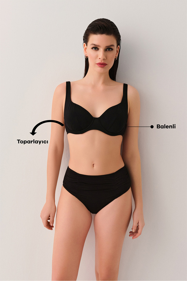 Balenli Toparlayıcı Bikini Üst - 1