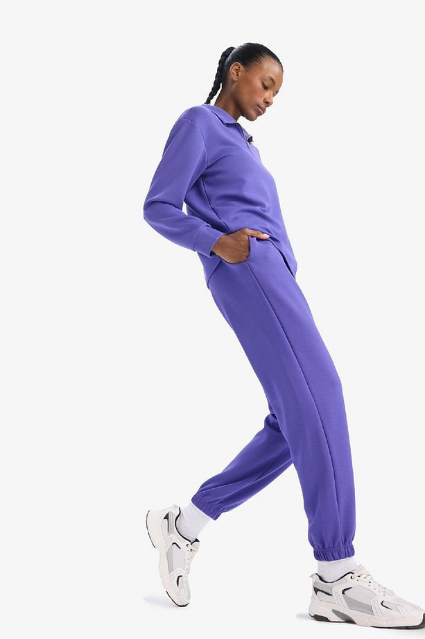 Fit Sporcu Jogger Ince Eşofman Altı Standart Fit Modal Çift Cepli Basic Düz B1794ax25sp - 4