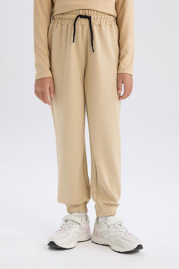 Kız Çocuk Beli Lastikli Cepli Jogger Eşofman Altı D9622A825SM - 1