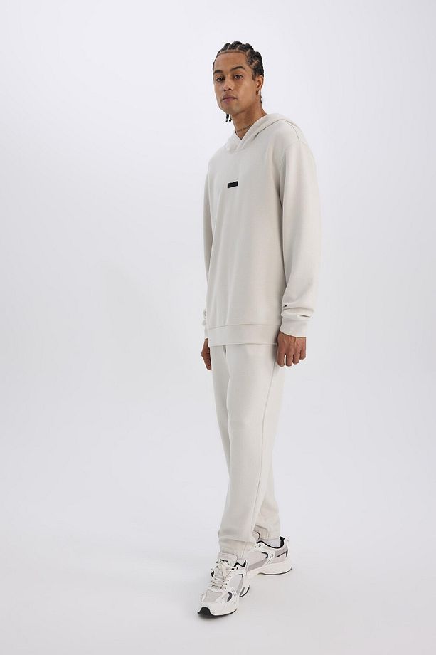Fit Standart Fit Sporcu Jogger Eşofman Altı Skuba Dalgıç Kumaş Beli Bağcıklı Lastikli Paça D7 - 4