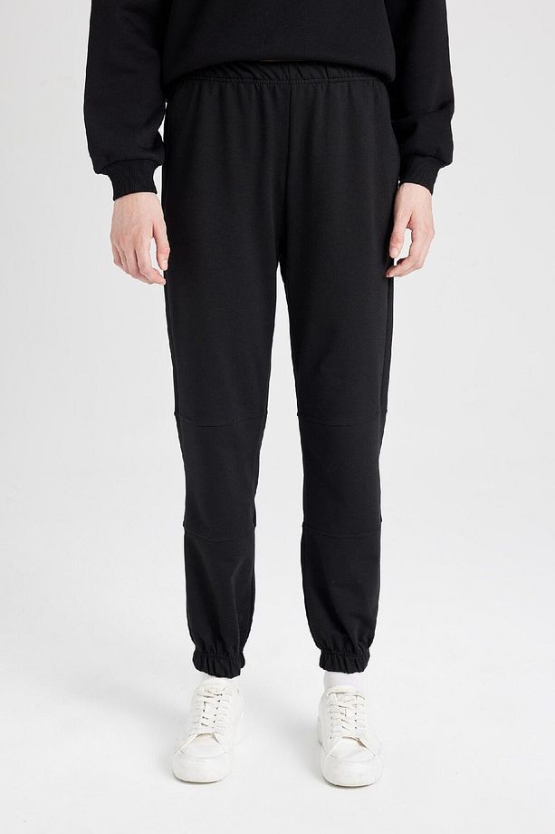 Jogger Eşofman Altı Beli Paçası Lastikli Cepli Uzun Boy Basic Düz D6646ax24wn - 1