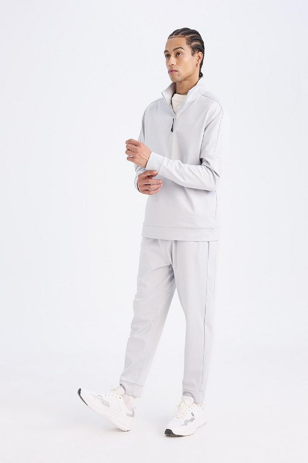 Fit Sporcu Standart Fit Jogger Eşofman Altı Içi Yumuşak Tüylü Skuba Dalgıç Kumaş D7308ax25sp - 8