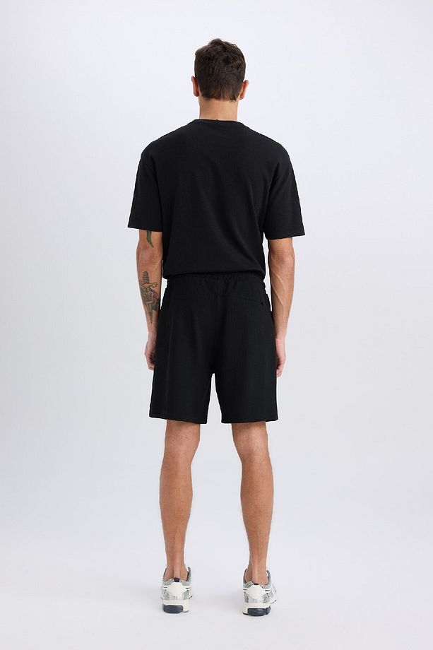 Regular Fit Düz Paça Cepli Basic Düz Şort B8792AX25SM - 6