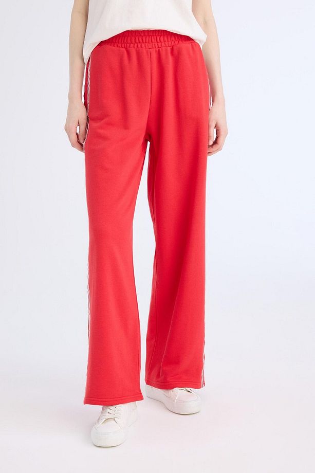 Coool Wide Leg Eşofman Altı Basic Düz Beli Lastikli Geniş Bol Paça E5374ax25sp - 1