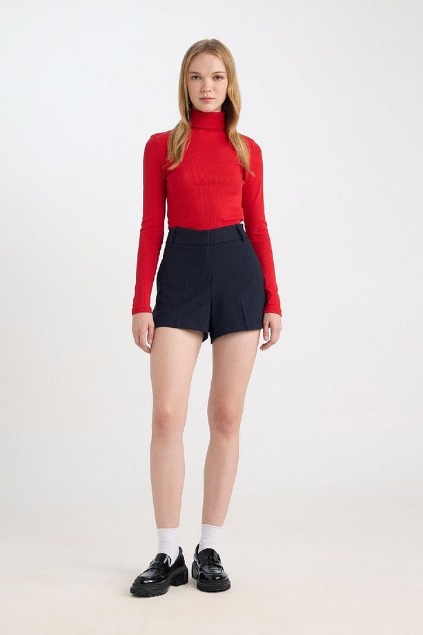 Coool Slim Fit Dar Kesim Normal Bel Basic Düz Şort D5250ax24au - 3