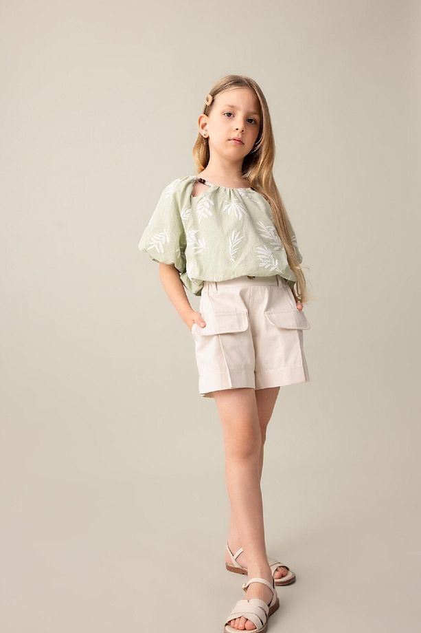 Kız Çocuk Gabardin Şort C4566A824SM - 2