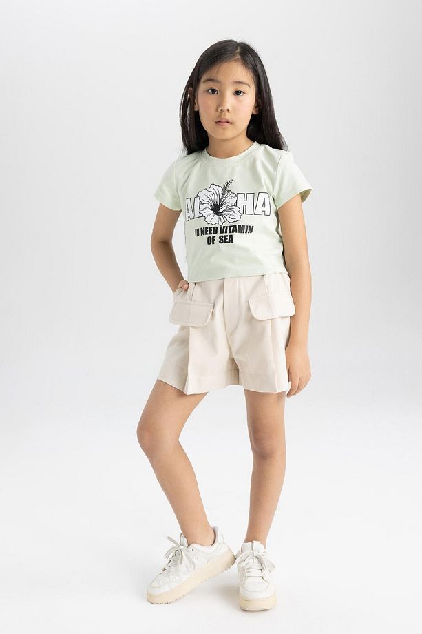 Kız Çocuk Gabardin Şort C4566A824SM - 5