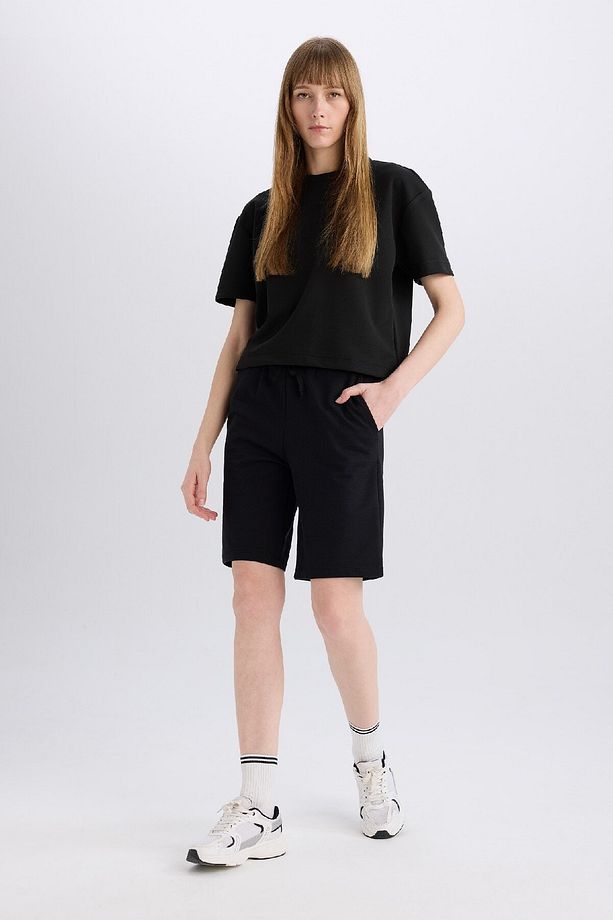 Regular Fit Normal Bel Düz Paça Bermuda Şort W9369az25sm - 2