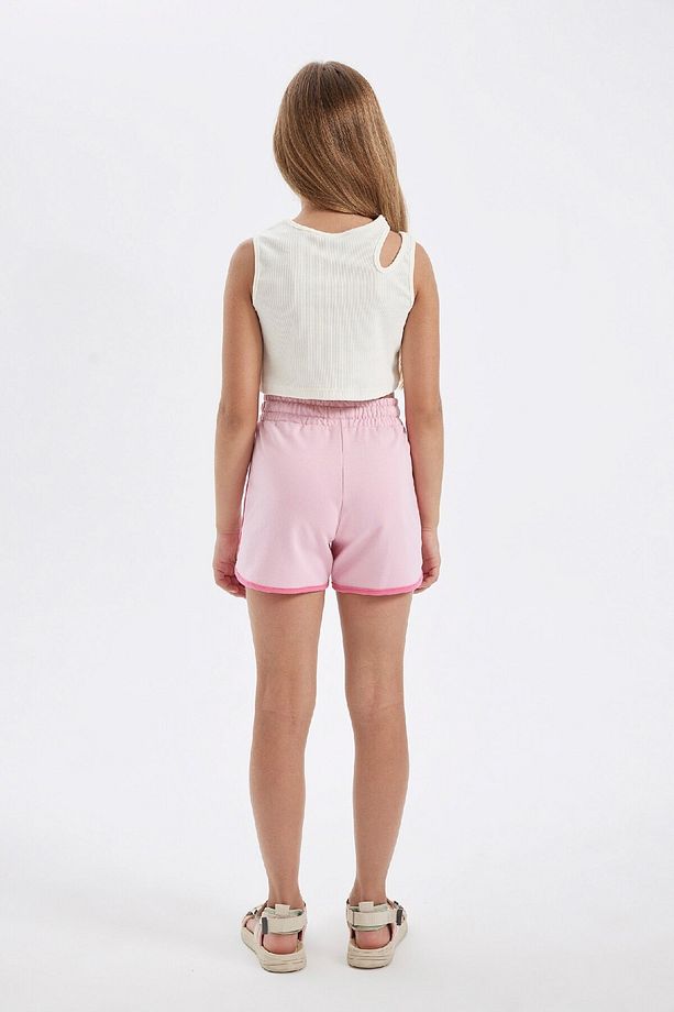 Kız Çocuk Beli Lastikli Basic Düz Şort D0899a824hs - 6