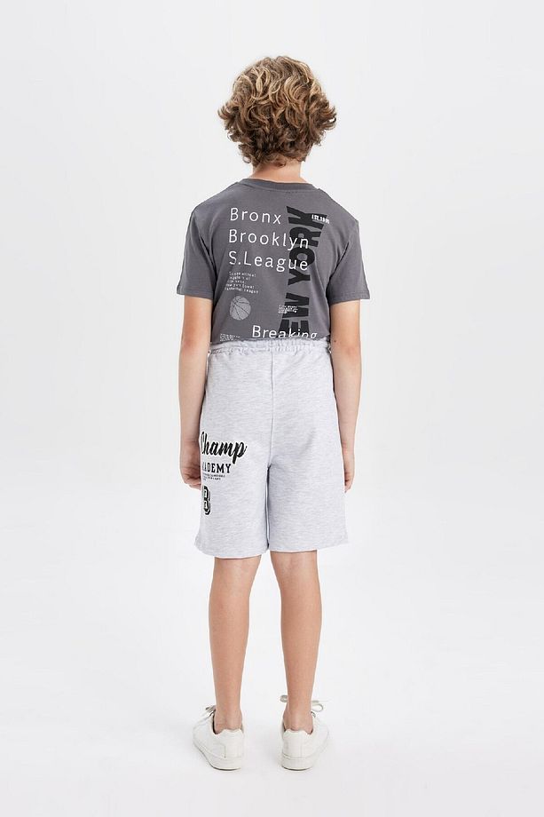 Erkek Çocuk Oversize Geniş Kalıp Baskılı Şort C3896a824hs - 7