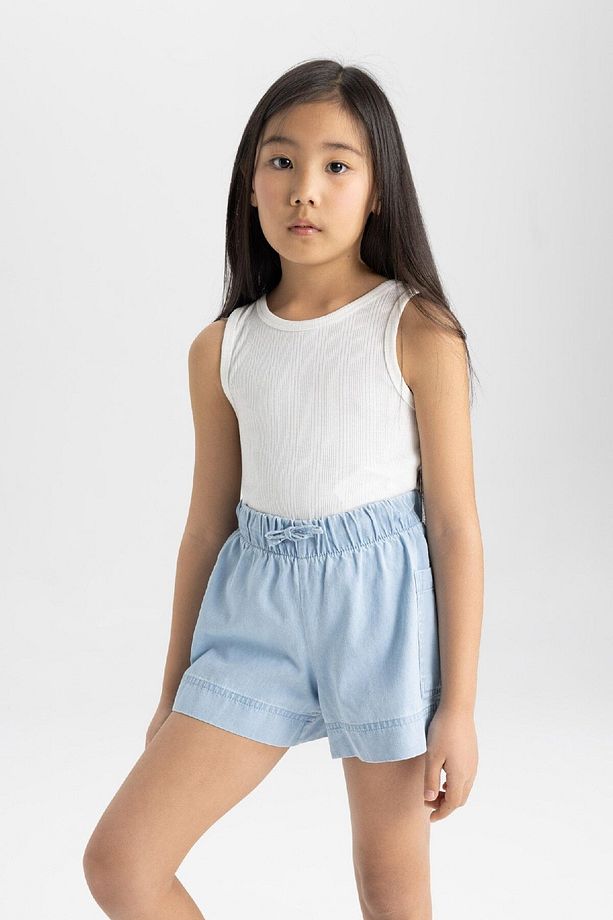 Kız Çocuk Jean Şort B6574A824SM - 4