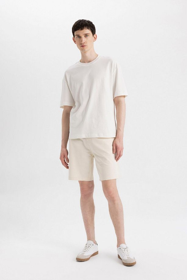Slim Fit Dar Kesim Cepli Basic Düz Bermuda Şort W1105az24sm - 2