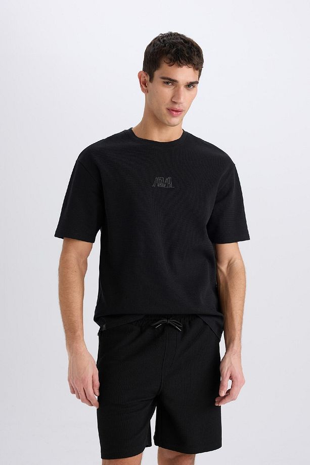 Regular Fit Düz Paça Cepli Basic Düz Şort B8792AX25SM - 4