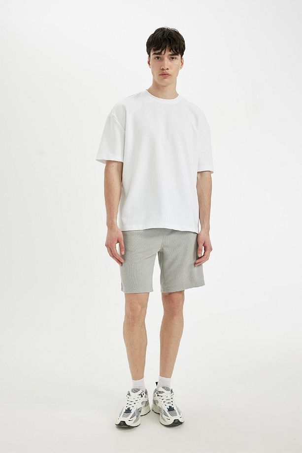 Regular Fit Düz Paça Cepli Basic Düz Şort B8792ax24sm - 3