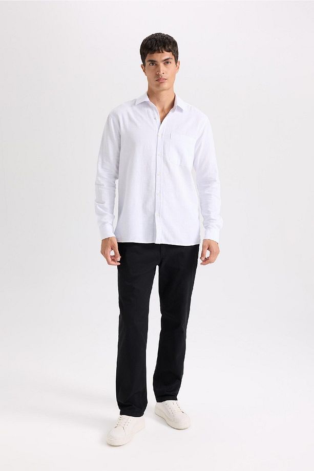 Regular Fit Normal Kesim Yazlık Düz Paça Chino Kanvas Pantolon D7349ax25sp - 7