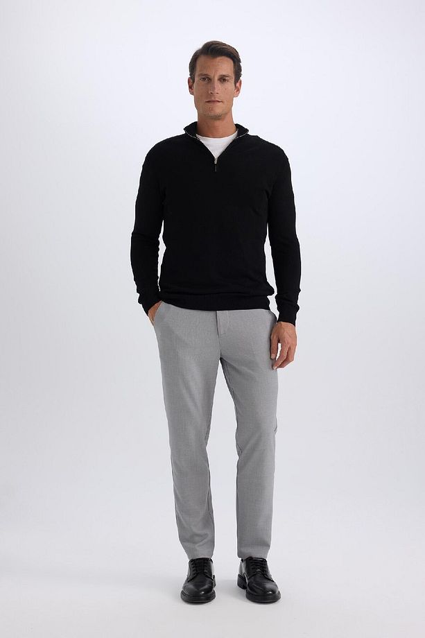 Jogger Düz Paça Her Yöne Esneyen Yazlık Kumaş Pantolon B7520AX25SP - 4