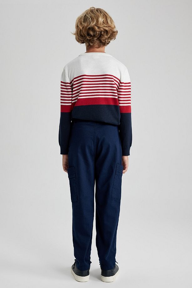 Erkek Çocuk Kargo Fit Standart Paça Twill Pantolon A4936a823wn - 5