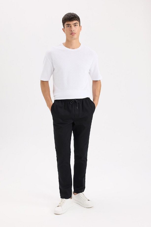 Yazlık Jogger Pantolon Beli Bağcıklı Cepli D5966ax25sp - 2
