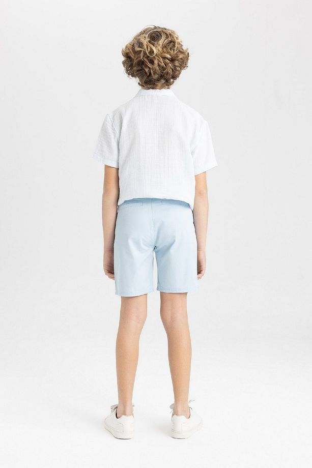Erkek Çocuk Cepli Basic Düz Gabardin Şort C2955a824sm - 6