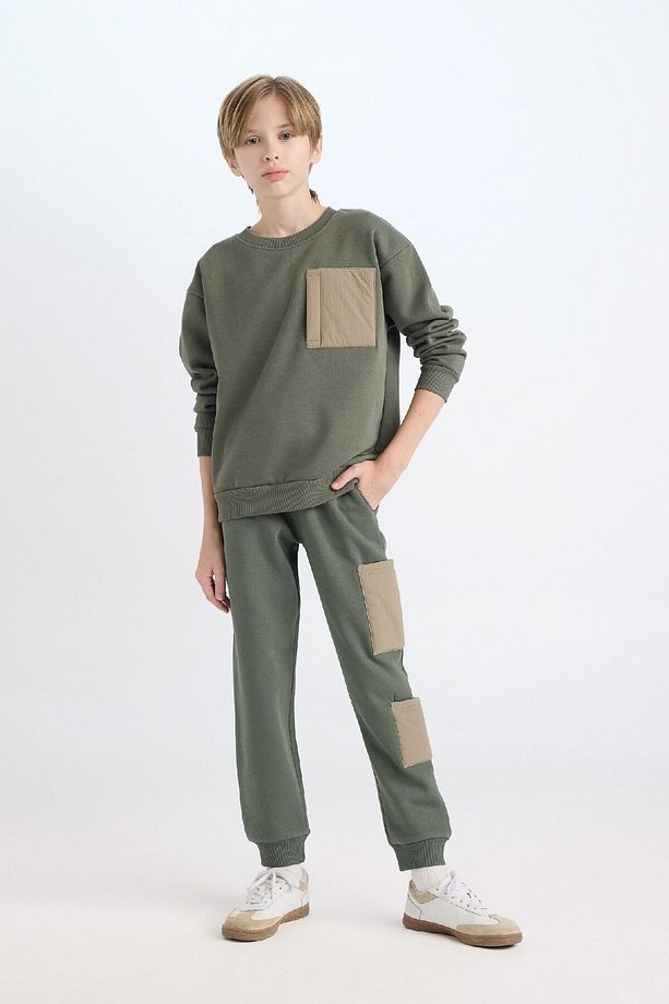 Erkek Çocuk Kalın Beli Lastikli Jogger Eşofman Altı D5818a824wn - 8
