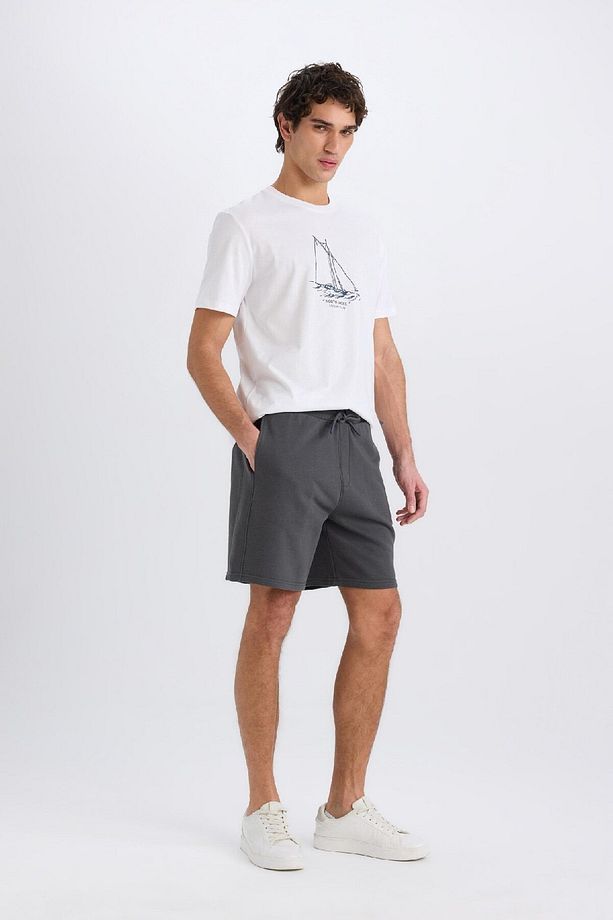 Regular Fit Düz Paça Basic Düz Şort B8672ax25sp - 3