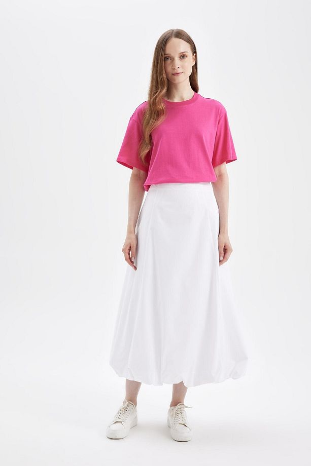 Balloon Fit Poplin Maxi Etek C8936AX24SM - 3