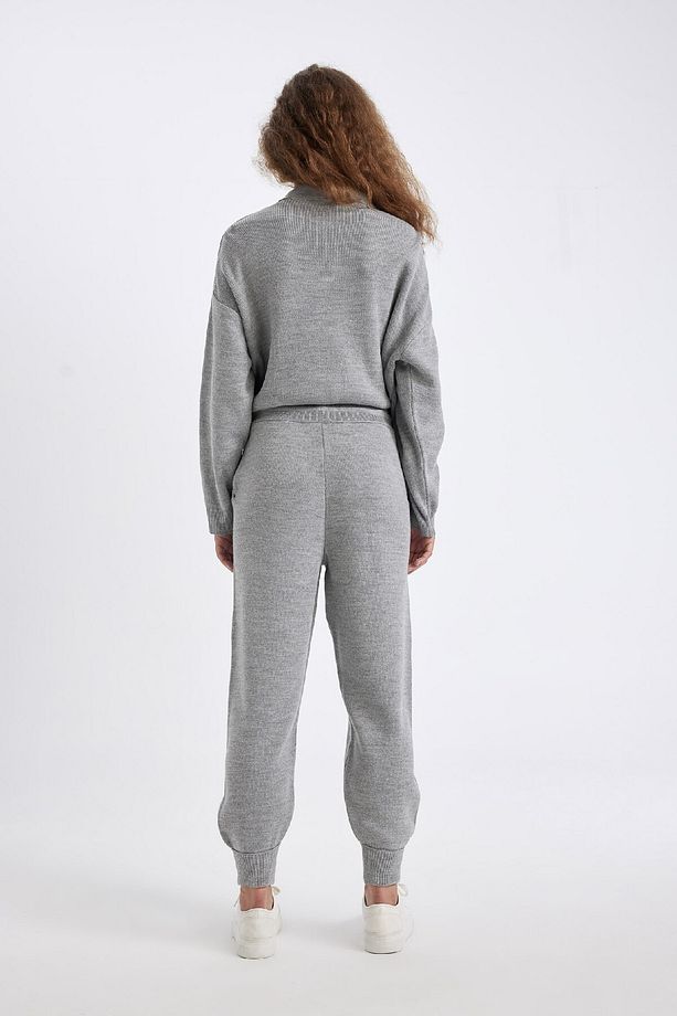 Jogger Triko Pantolon Cepli Basic Düz Beli Lastik Bağcıklı R1701az24wn - 6