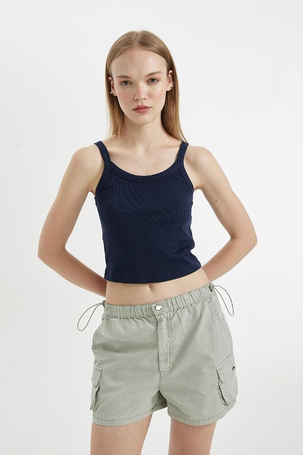 Coool Regular Fit Normal Bel Kısa Paça Gabardin Şort A3688AX24HS - 5