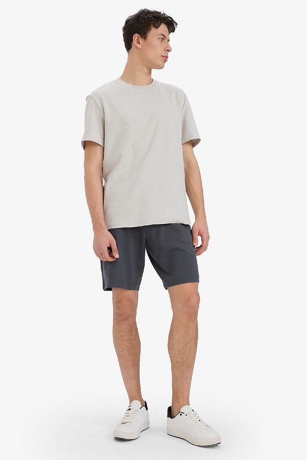 Slim Fit Dar Kesim Cepli Pamuklu Basic Düz Bermuda Şort W1105az25sp - 3