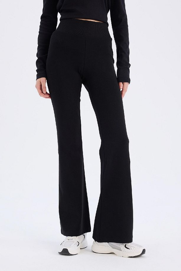 Coool Flare Fit Esnek Belli İspanyol Paça Ribana Pantolon E0628AX25SP - 1