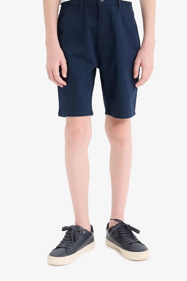 Erkek Çocuk Cepli Basic Düz Gabardin Şort C2955A825SM - 1