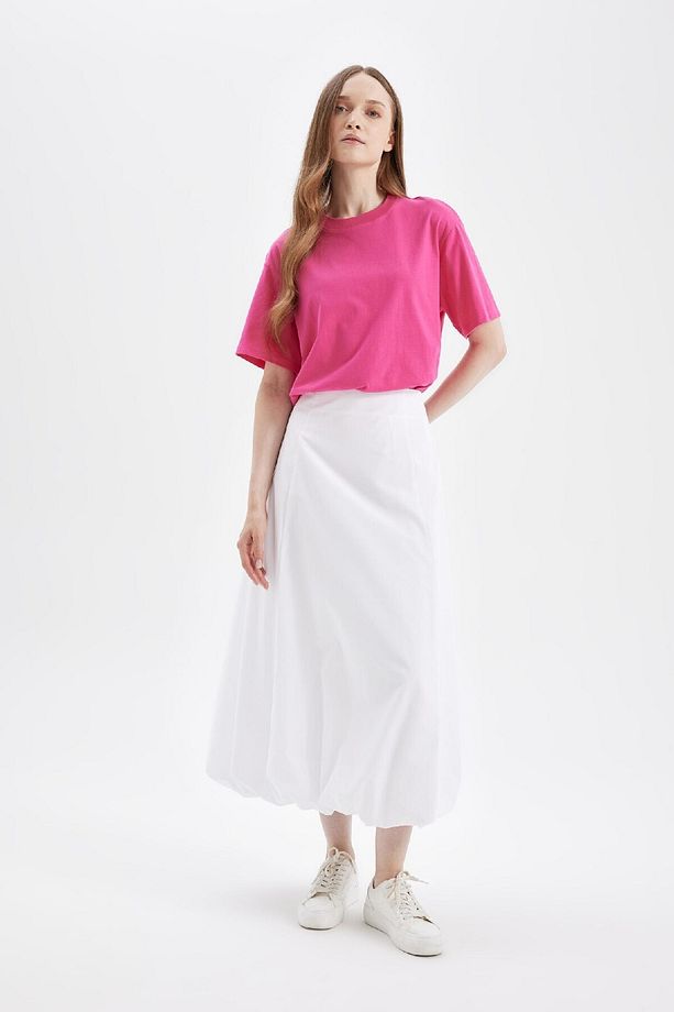Balloon Fit Poplin Maxi Etek C8936AX24SM - 4