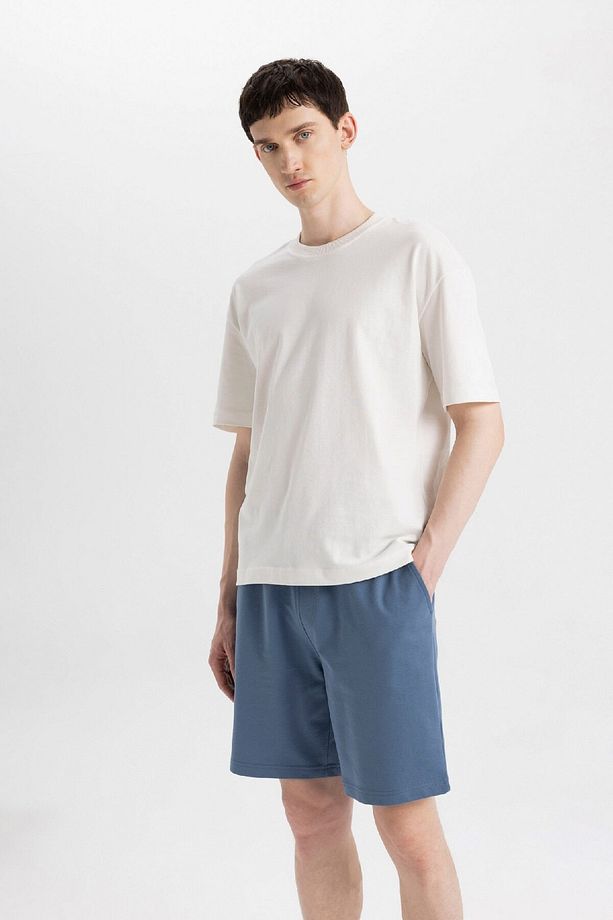 Slim Fit Dar Kesim Cepli Basic Düz Bermuda Şort W1105az24sm - 3