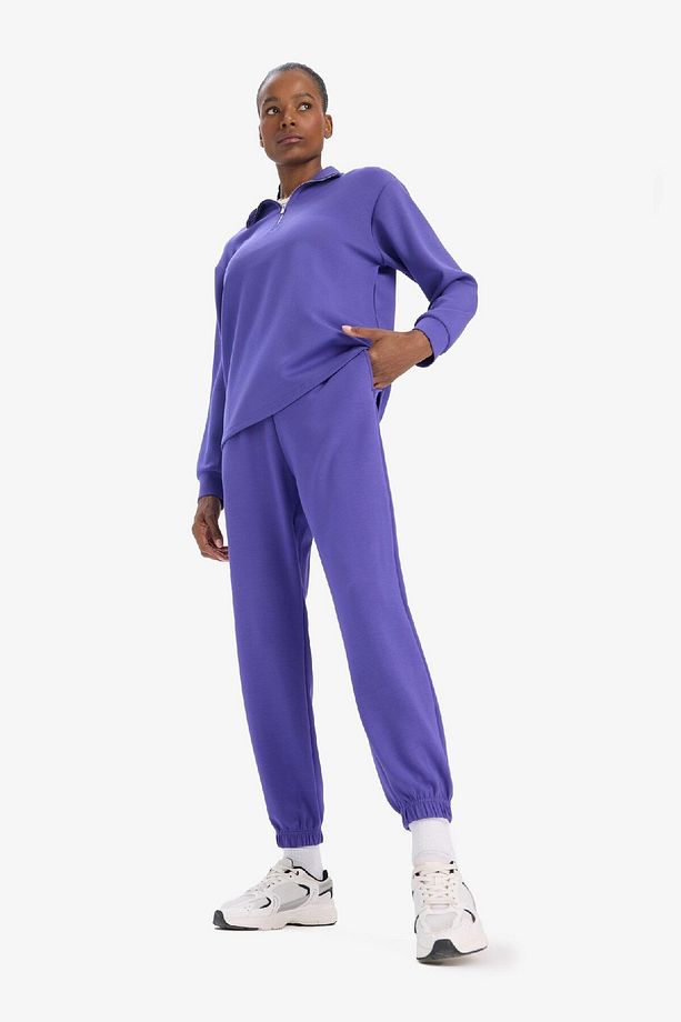 Fit Sporcu Jogger Ince Eşofman Altı Standart Fit Modal Çift Cepli Basic Düz B1794ax25sp - 3