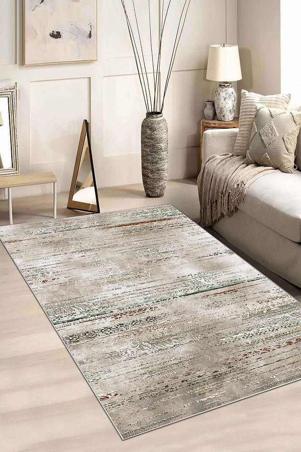 Makinede yıkanabilir kaymaz taban leke tutmaz mutfak halısı salon halısı ve yolluk/3460Dikdörtgen - 2