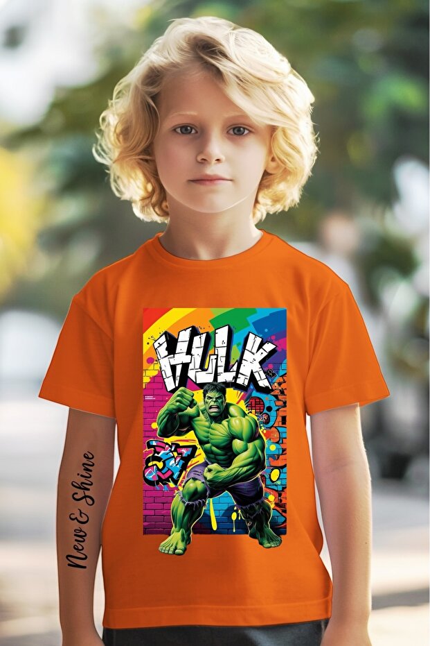 Hulk Printed Oversize Kids T-Shirt