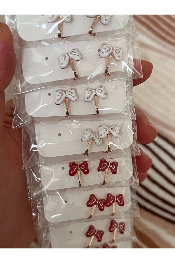 Kulağı Delik Olmayan Çocuklar Için Klipsli Küpe Tak Çıkar Küpe Pratik Küpe - 3