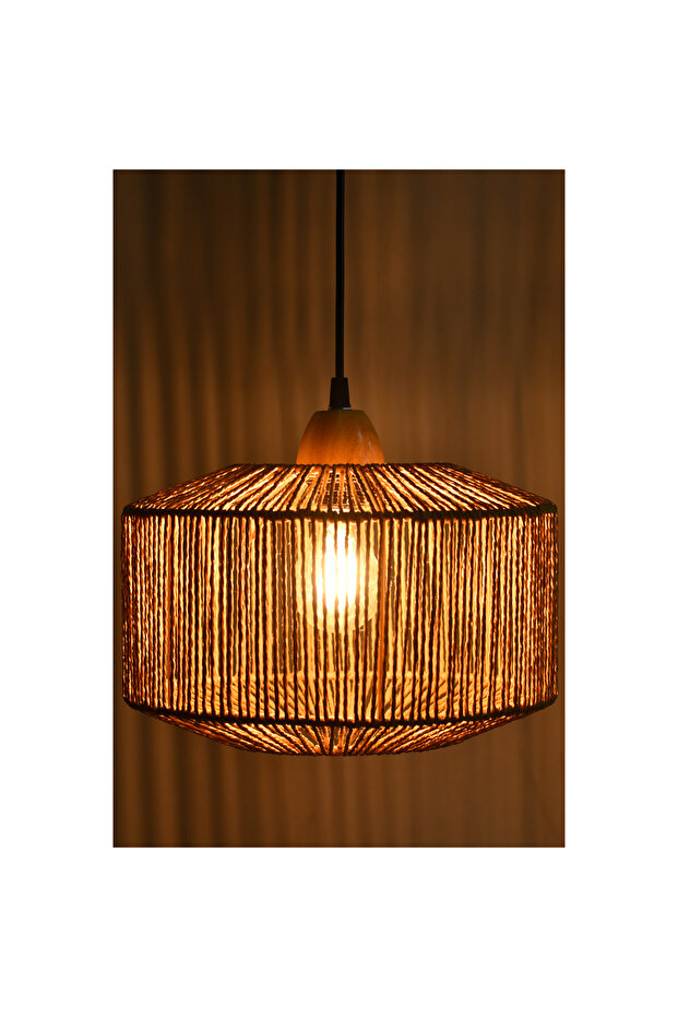 علاقي مفرد تصميم ريفي من الخيزران - 2