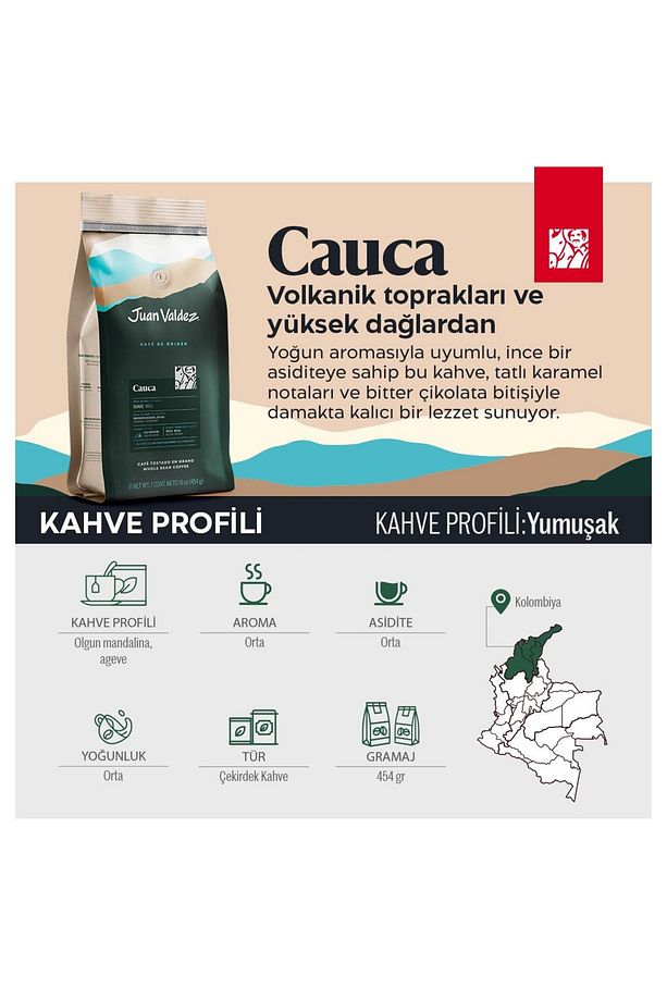 Cauca Çekirdek Kahve 454 Gr - 4