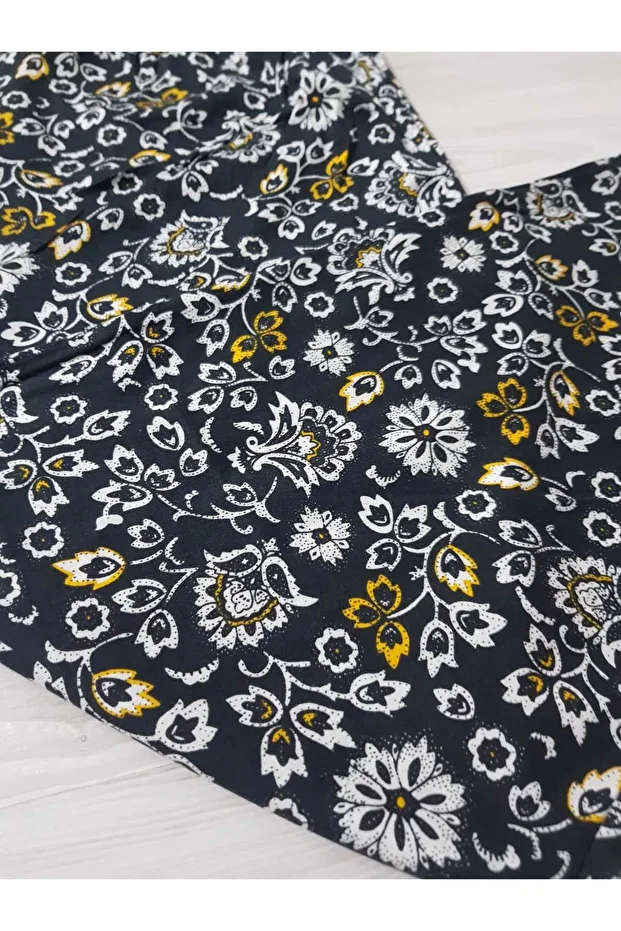Kadın Çiçek Desen Yazlık Pijama Altı - 1