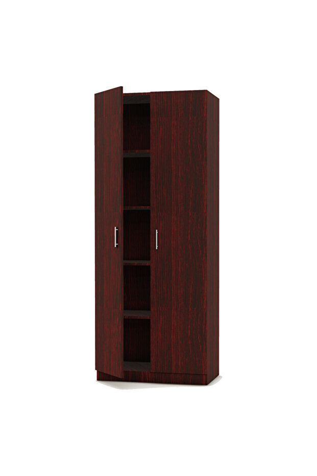 2 Door Full Height Cabinet, Modern Storage Solution With 4 Shelves