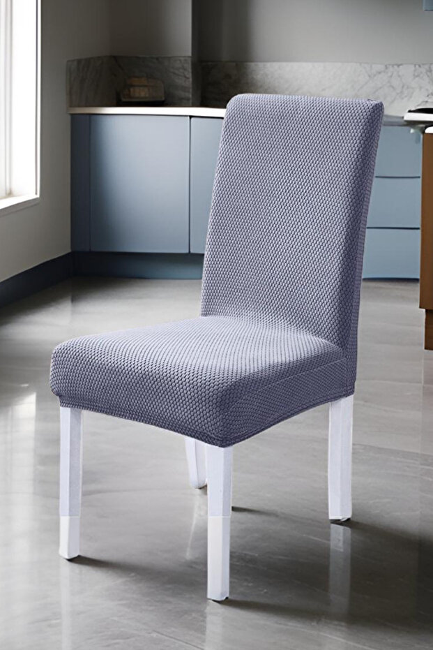 Sandalye Örtüsü Sandalye Kılıfı Bal Peteği Desen Tüylenme Yapmaz 1 adet - 3