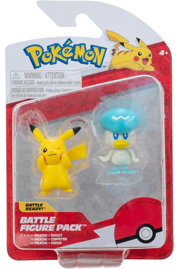 Pokemon Battle Figure Pack Generation IX - Pikachu & Quaxly PKW3357/PKW3355