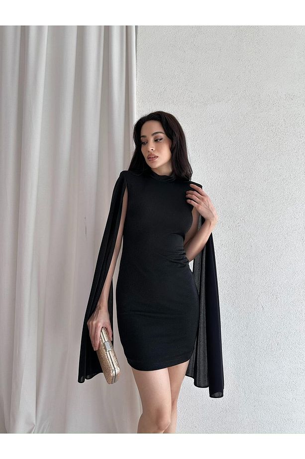 RELİA Mini Elbise 7013 - Siyah - 1