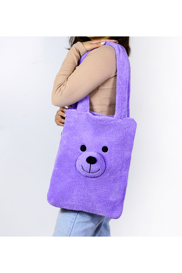 Teddy Bear Detailed Shoulder Bag – Ideal for Daily Use