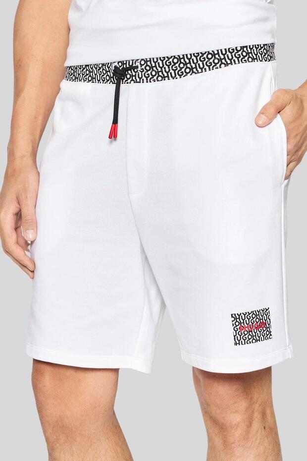 Regular Fit Erkek Şort Beyaz - 1