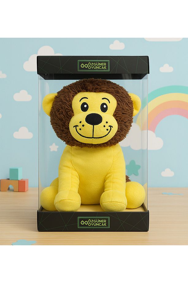 Peluş Aslan 25 CM - Yumuşak ve Canlı Renklerde Aslan Oyuncak - 1